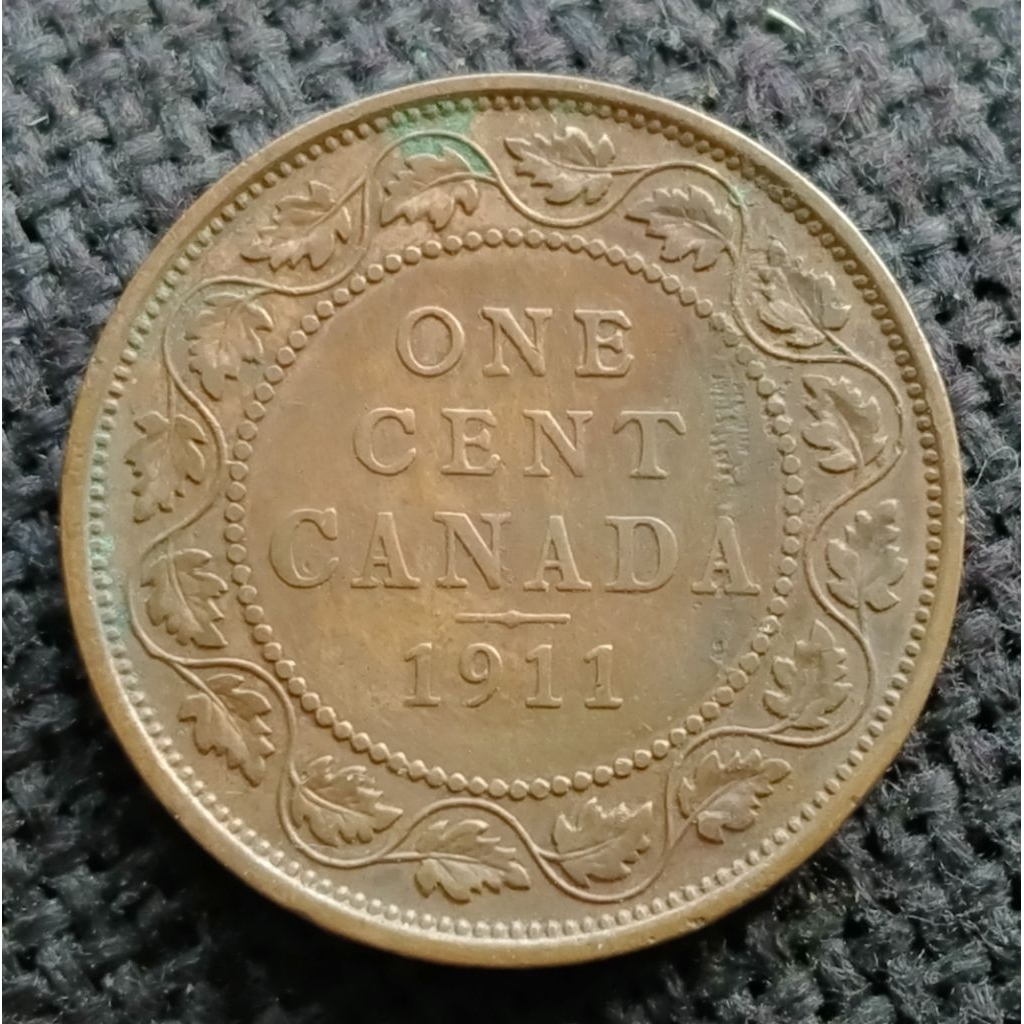 Koin Kuno Canada 1 Cent 1911 King George V