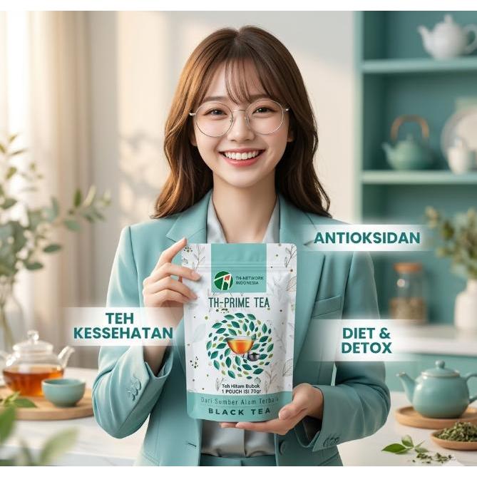 TH PRIME TEA BLACK TEA 1 POUCH ISI 70GR TEH KESEHATAN ANTIOKSIDAN DIET DETOX