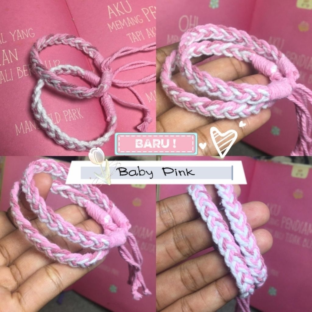 GELANG RAJUT TALI MACRAME by Gemilang Project.