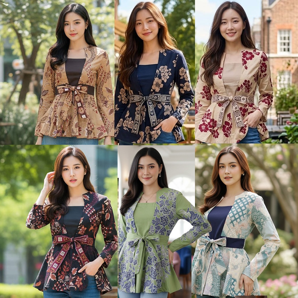 Atasan Blouse Batik Kantor Morgan 220