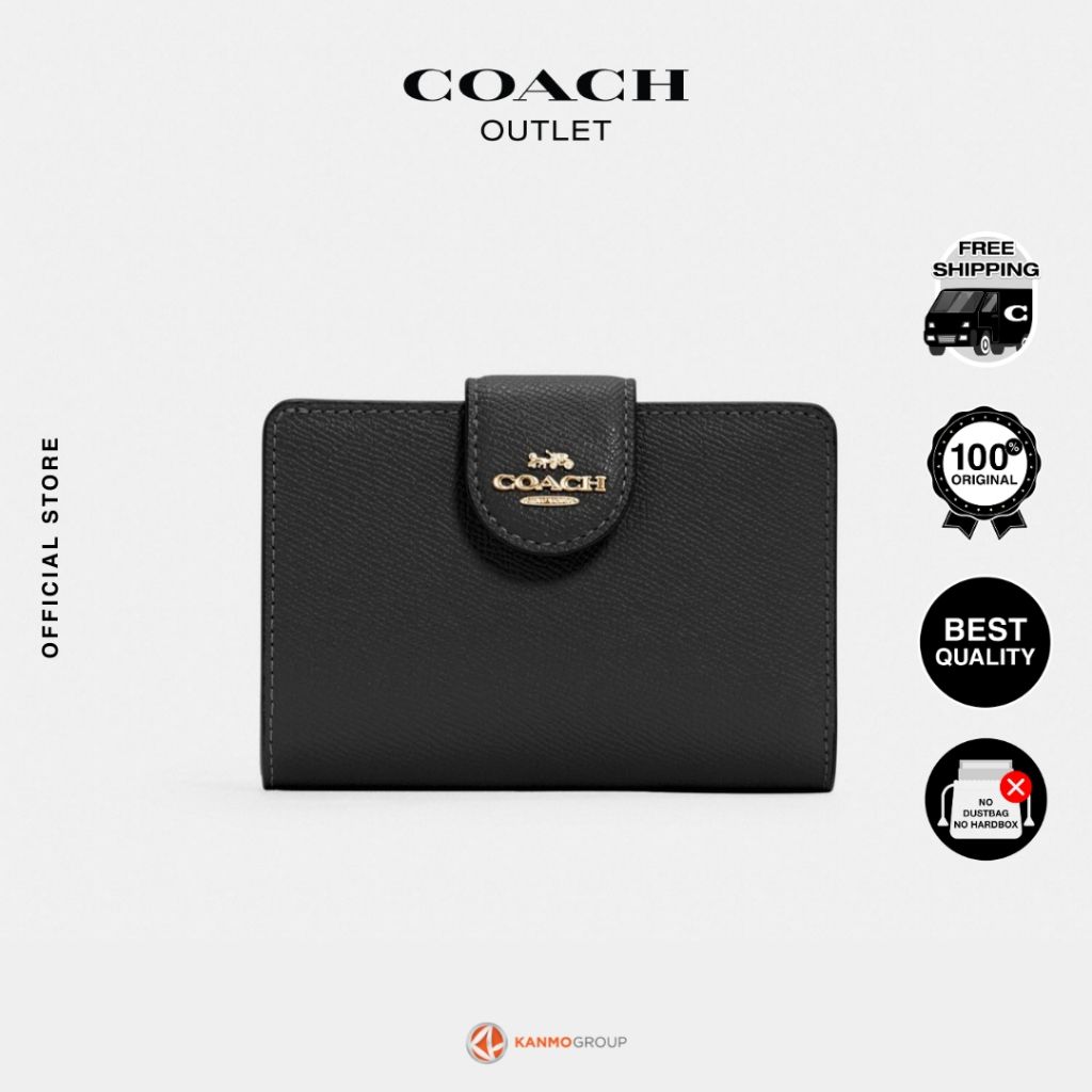 Coach Medium Corner Zip Wallet - Dompet Lipat Wanita
