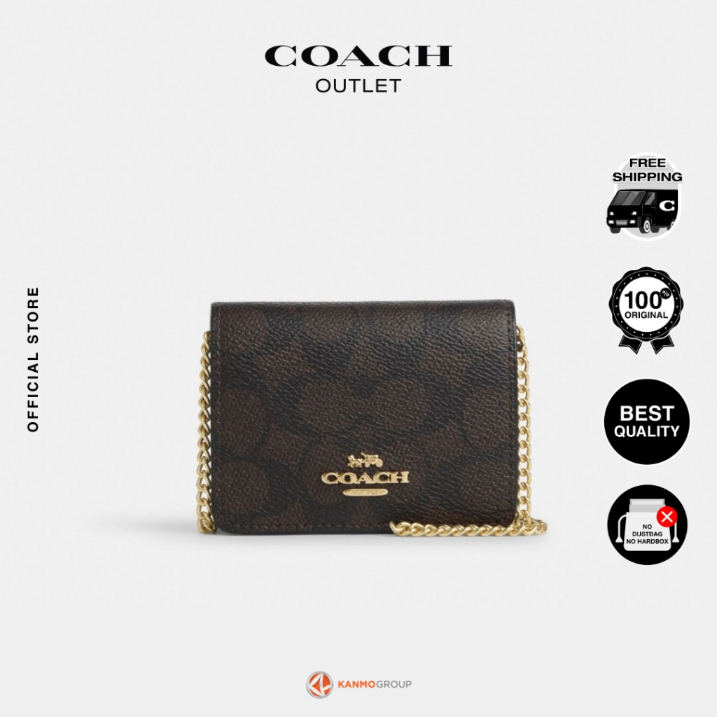 Coach Mini Wallet On A Chain - Dompet Mini Wanita