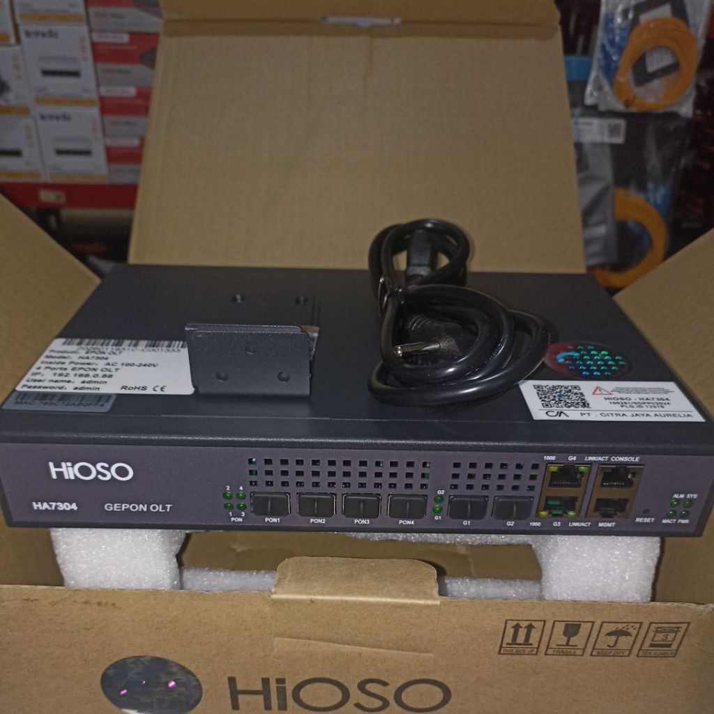 HIOSO HA7304 Epon 4 port OLT