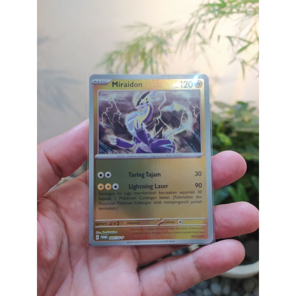 Kartu Pokemon TCG Indonesia Miraidon Foil Promo