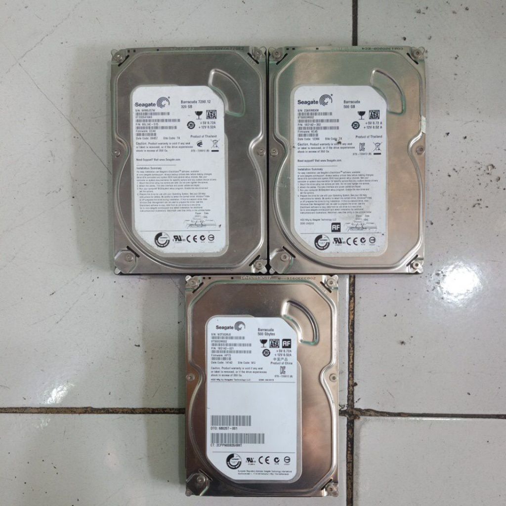 hdd pc sata 3.5  kondisi rusak