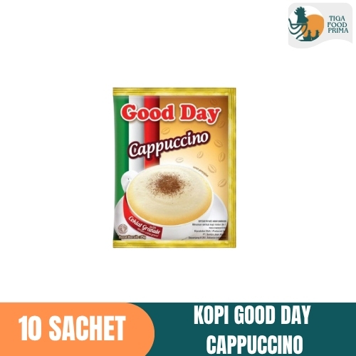 Kopi Good Day Cappuccino 10 Sachet (1 Renteng)