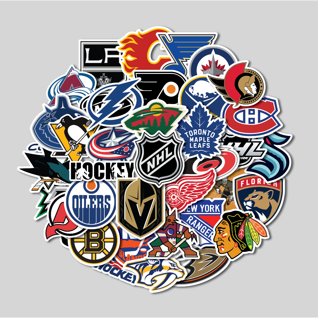 STICKER PACK NHL TEAM (HOCKEY) | STICKER TUMBLR | STIKER LAPTOP KOPER HELM