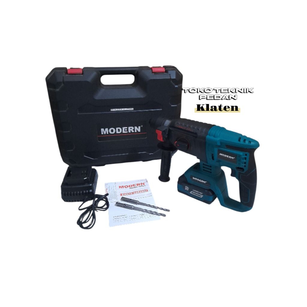 Mesin Bor Baterai Modern M100 / Bor Beton Cordless Rotary Hammer M-100