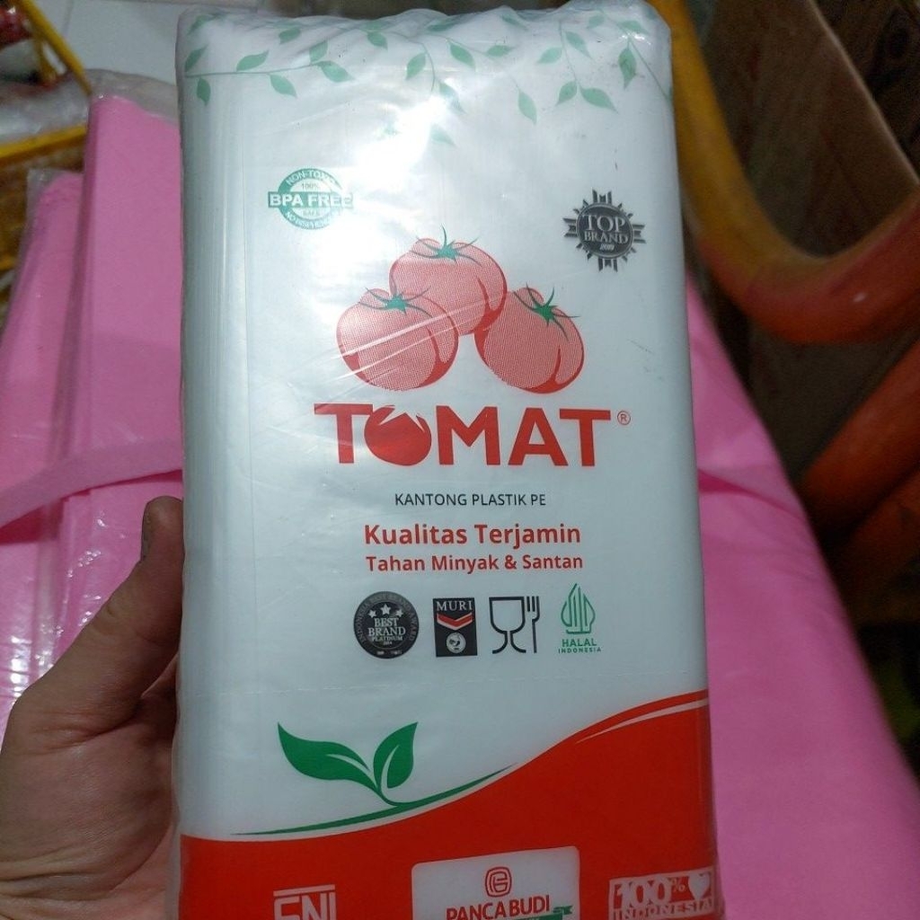 PLASTIK PE uk 10x20 / 12x25 / 15x30 WASABI Plastik Bening Santan ,Plastik  Minyak ,Plastik es