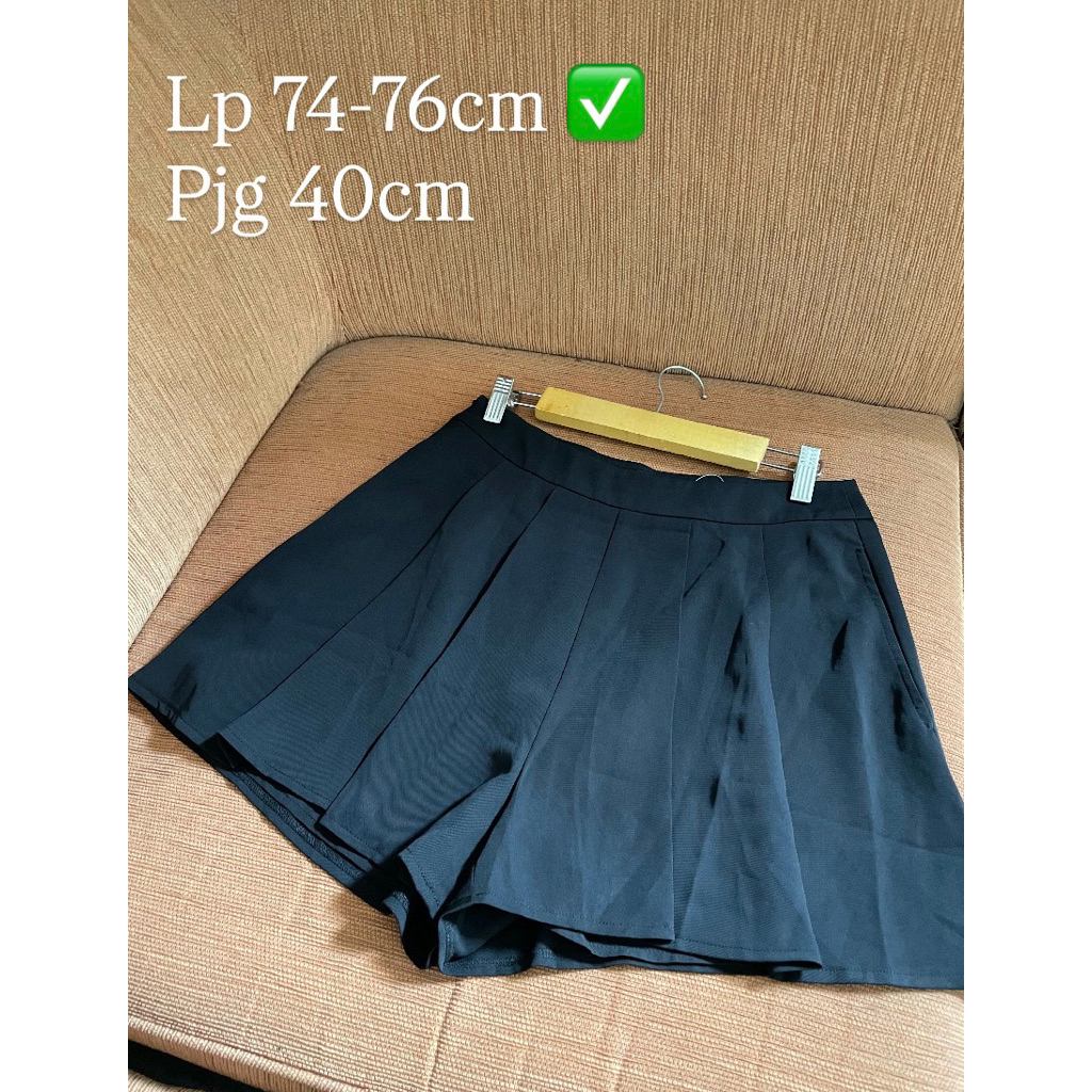 HOTPANTS REMPEL MODEL ROK HITAM PREMIUM