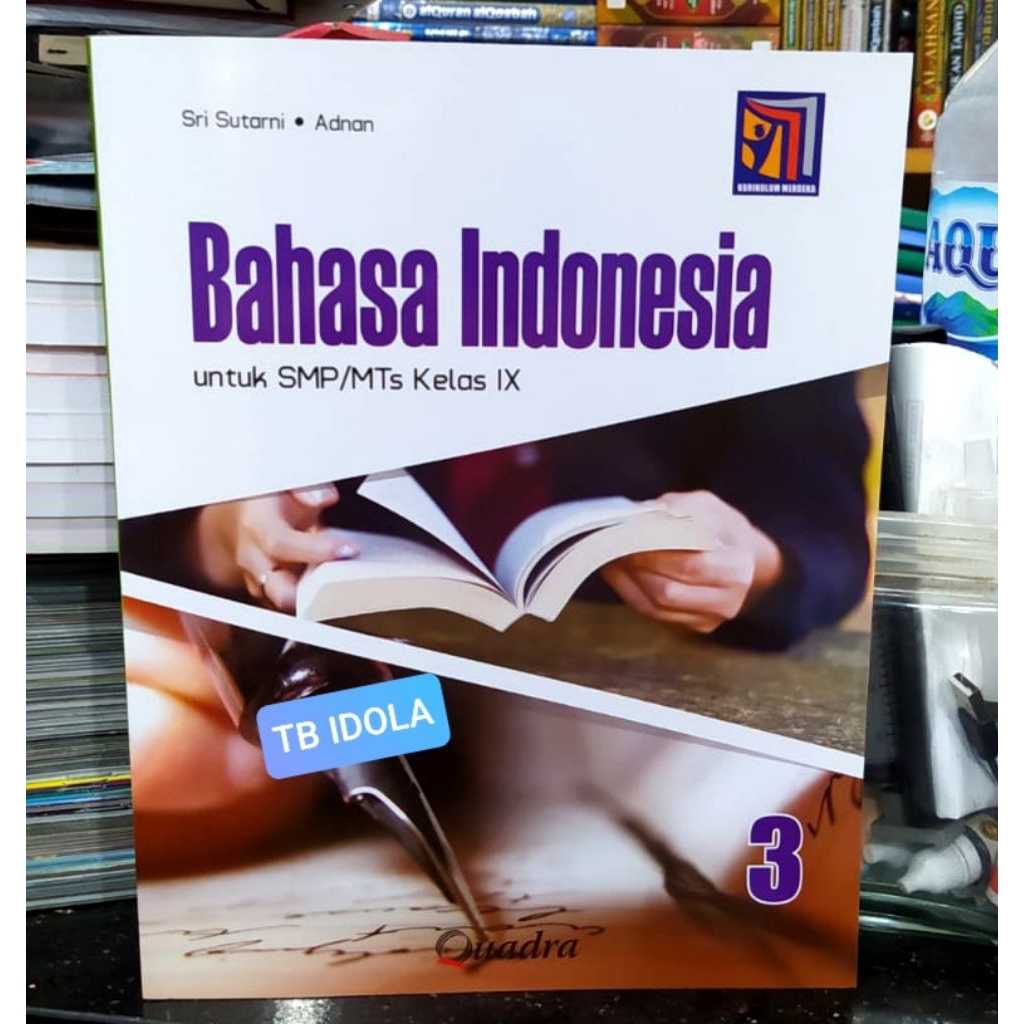Buku Bahasa Indonesia Kelas 9 SMP Kurikulum Merdeka Quadra