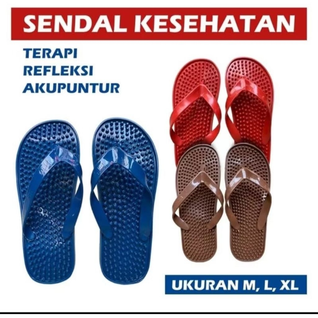 Sandal Rematik Sandal Duri Sandal Refleksi kesehatan Pijat Kesehatan Kaki | Sandal Kesehatan