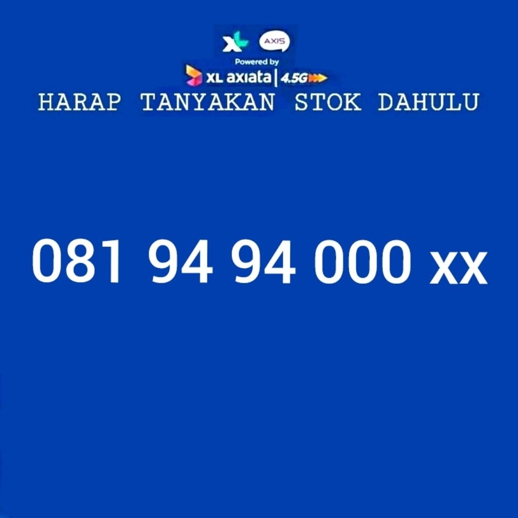 Nomor Cantik XL Seri 081 94 94 000