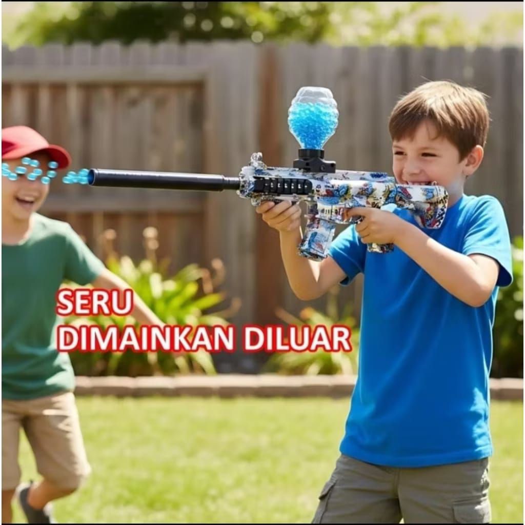 mainan anak Water gel crystal bullet M416