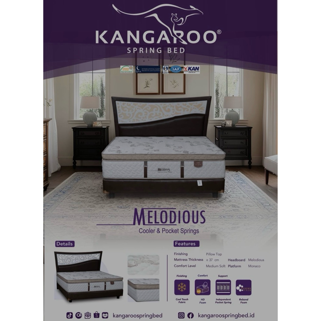 SpringBed Kangaroo Melodiuos 180 x 200