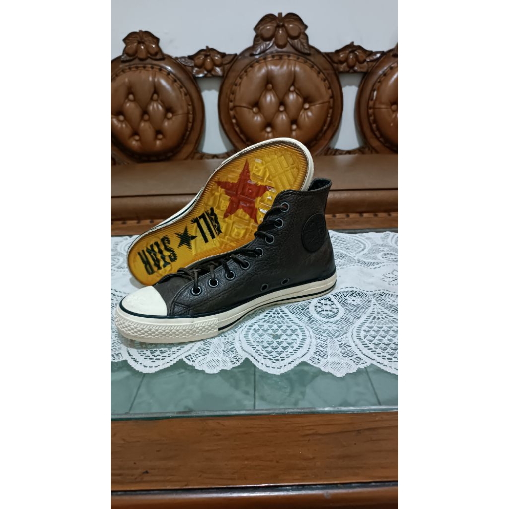 Converse x john varvatos leather brown/milk