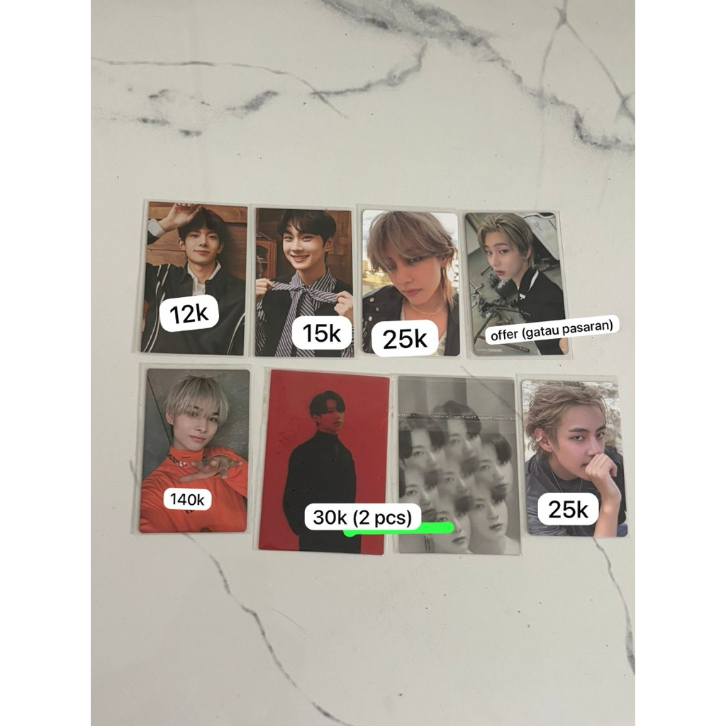PHOTOCARD RARE BTS/ENHYPEN/TXT