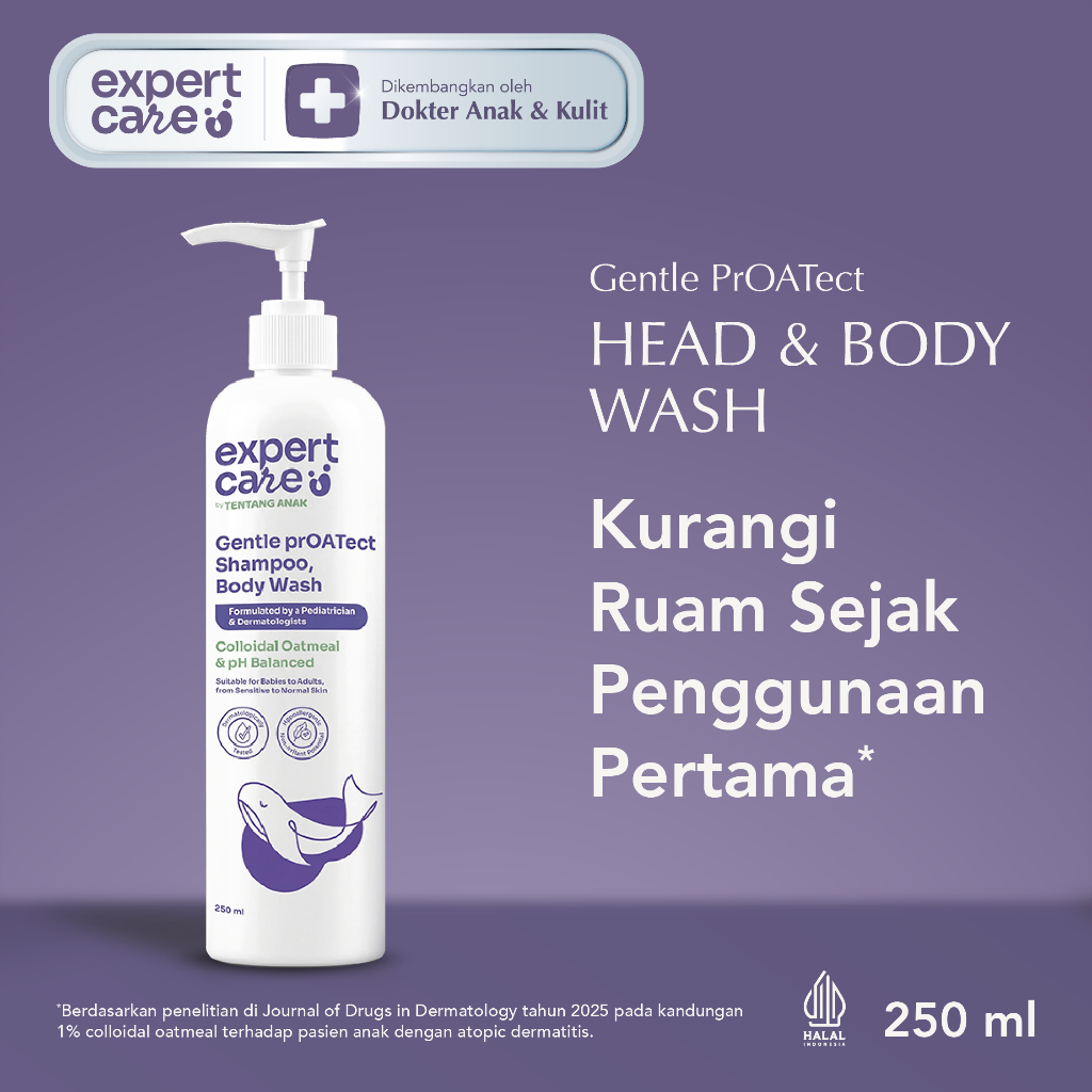 Expert Care Sampo & Sabun Mandi Bayi Newborn & Anak - Hair and Body 250 ml / 380 ml - Sampo & Sabun 