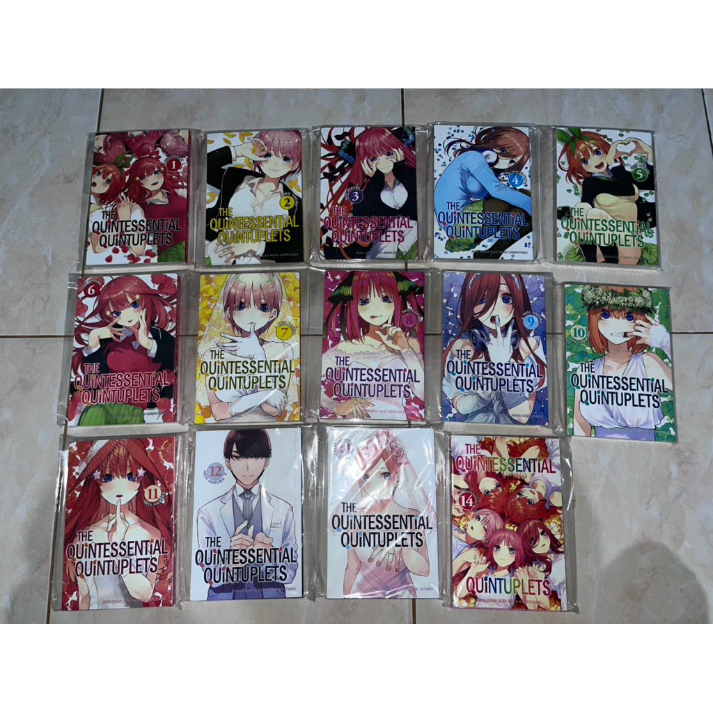 (FULLSET) preloved komik the quintessential quintuplets/ gotoubun no hanayome vol 1-14