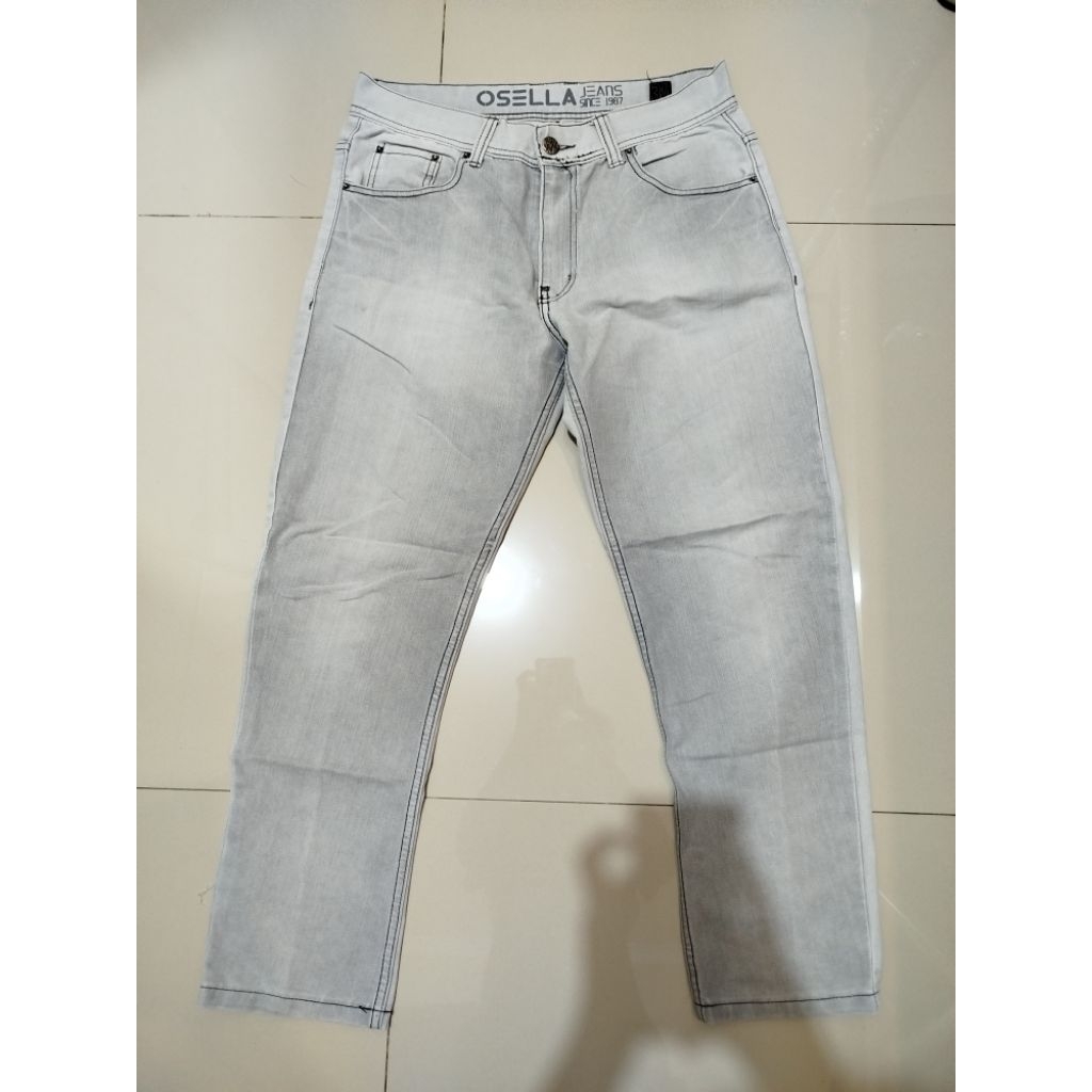 PRELOVED CELANA JEANS BRANDED PRIA - CELANA JEANS SECOND MURAH - JEANS SECOND OSELLA