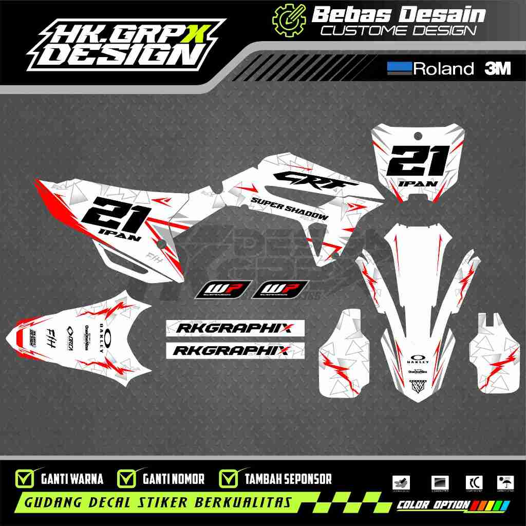 Decal CRF 450 2021 Fullbody CRF 450 R / 250 Hrv Free Custome Design