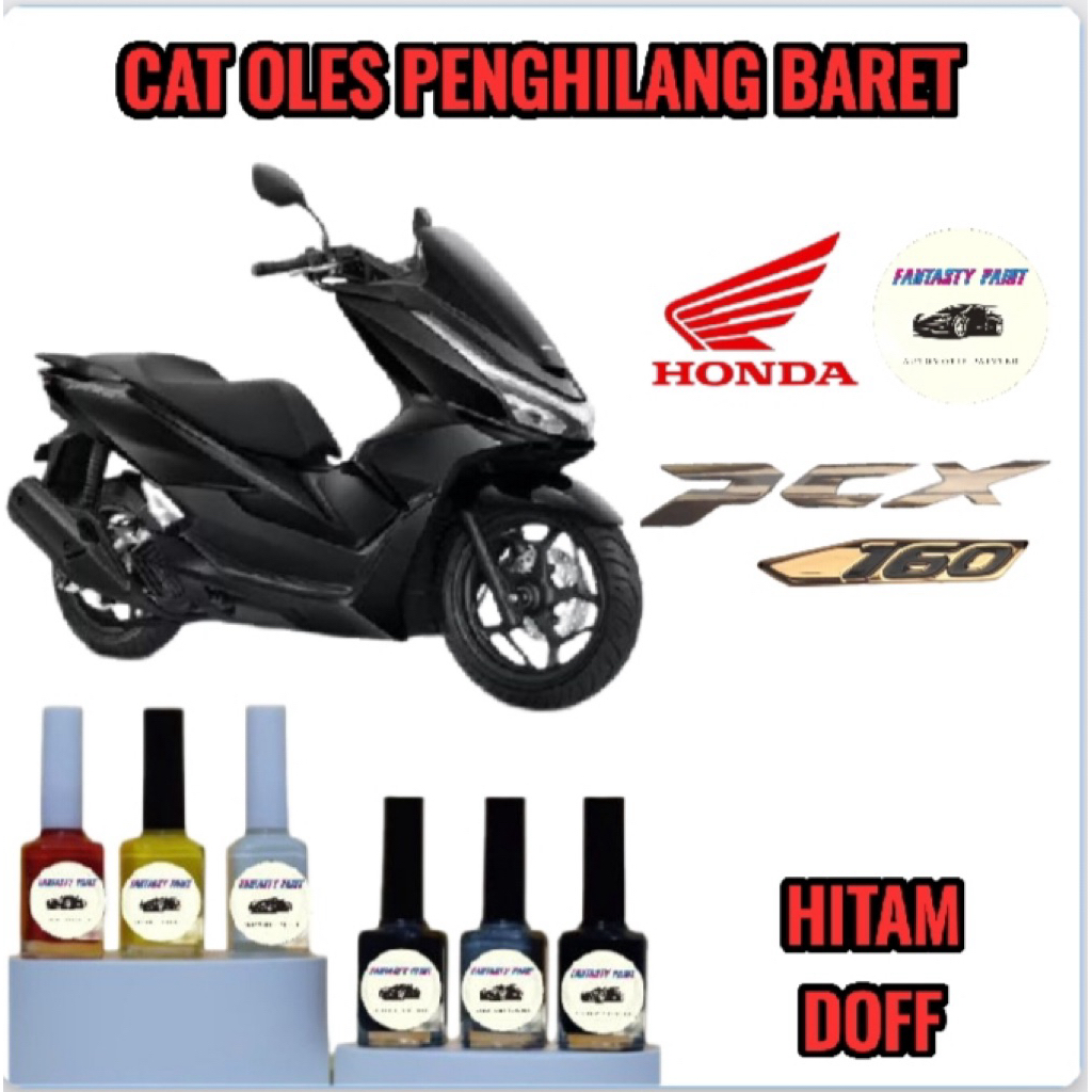 CAT OLES PENGHILANG BARET MOTOR HONDA ALL NEW PCX 2026 WARNA HITAM DOFF/BLACK DOFF