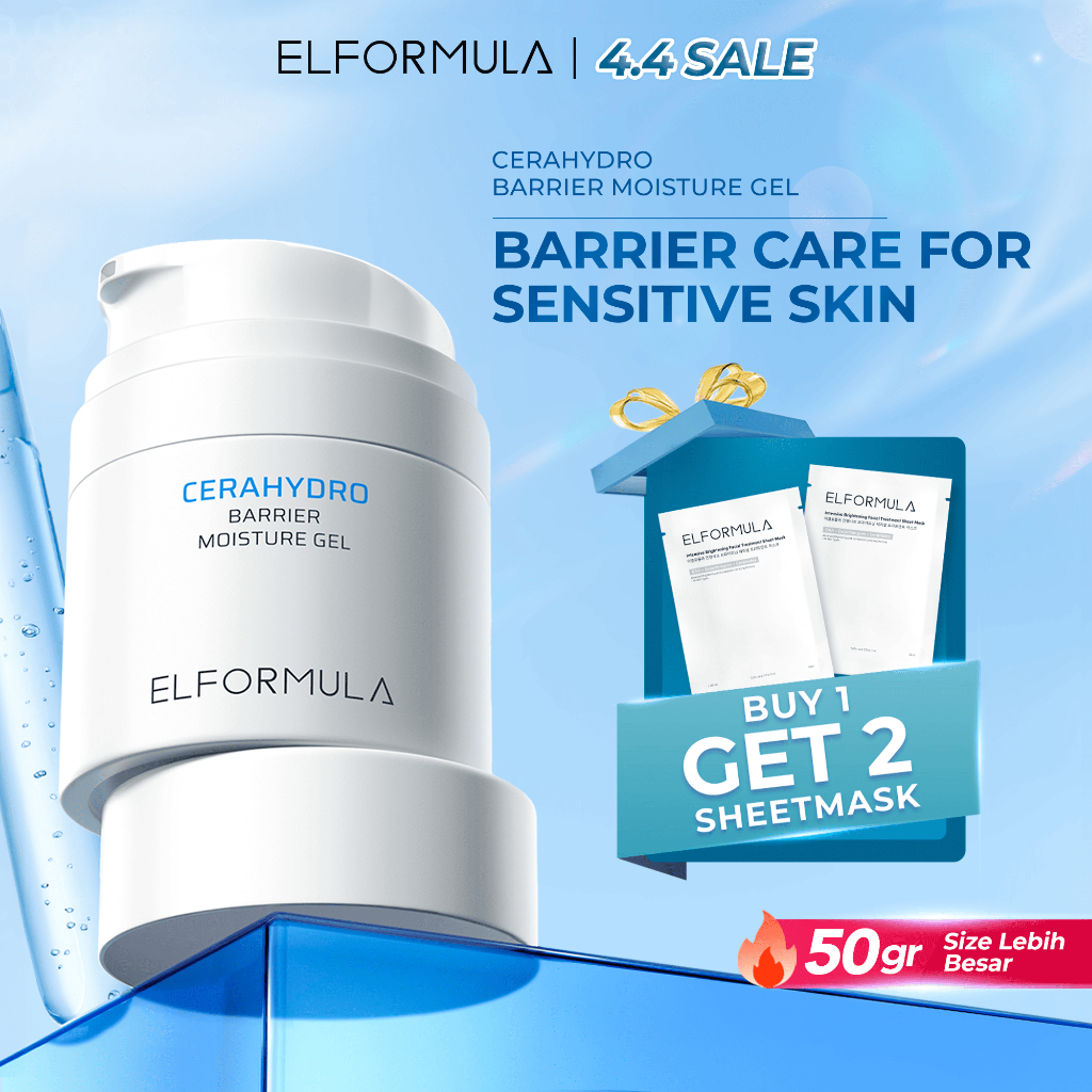 [FREE 2pcs Sheet Mask] ELFORMULA Intensive CeraHydro Barrier Repair Moisture Gel - Moisturizer Calmi
