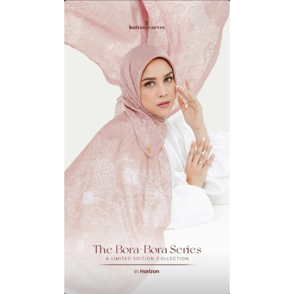 Buttonscarves Limited Edition bora bora horizon