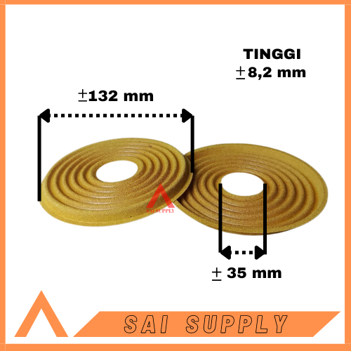 DEMPER KERTAS SPIKER 10IN MEMBRAN SPOL SPIKER 12 INCH DEMPER SPIKER 15IN