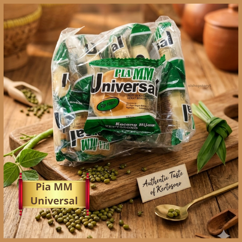 Pia MM Universal Roti Pia Basah Kacang Hijau (10pcs) B