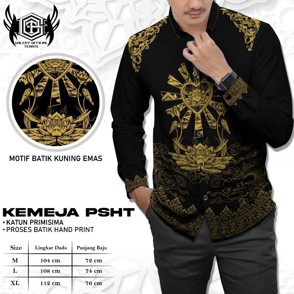 KEMEJA BATIK PSHT KEMEJA BATIK PRODO KEMEJA SH TERATE KEMEJA PRIA PSHT TERBARU