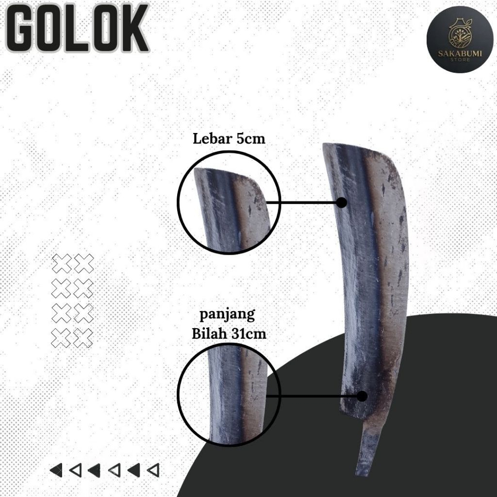 Mentahan Bilah Gollong Sembelihan Baja