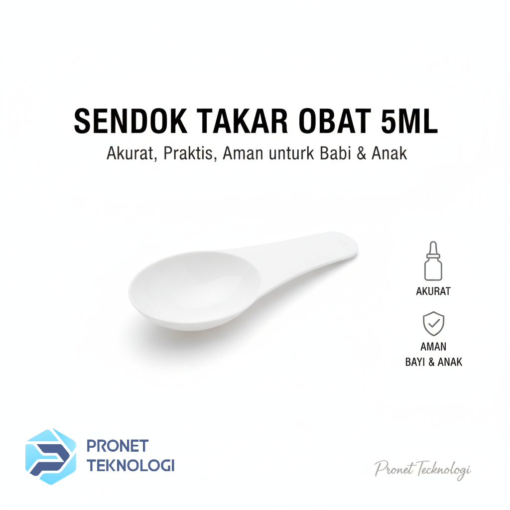 Sendok Obat Sirup 5ml | Sendok Takar Obat Bayi Anak | Takar Obat Plastik