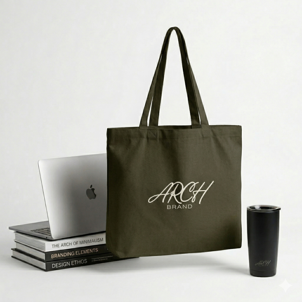 ARCH - KIARA Totebag Arch Totebag Kuliah Totebag wanita Totebag Pria Unisex Tas Laptop Tas kanvas To