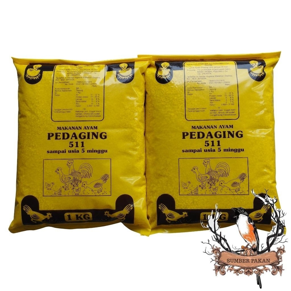 pur ayam 511 pedaging murah (10kg)