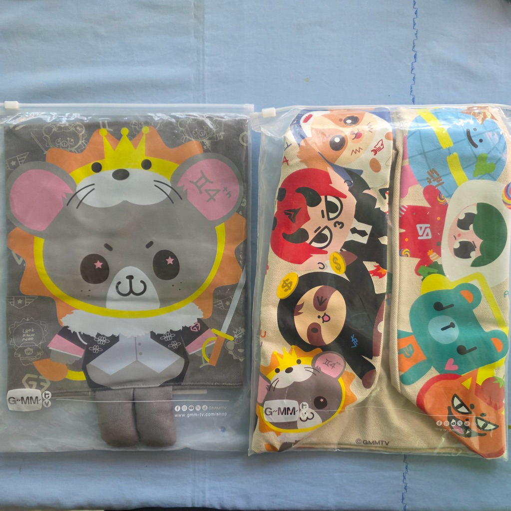 FANDOM CHARACTE DOLL KEYCHAIN TOTE BAG GMMTV MASCOT GMMTV LOL FANFEST 2025 LOVEMOSPHERE
