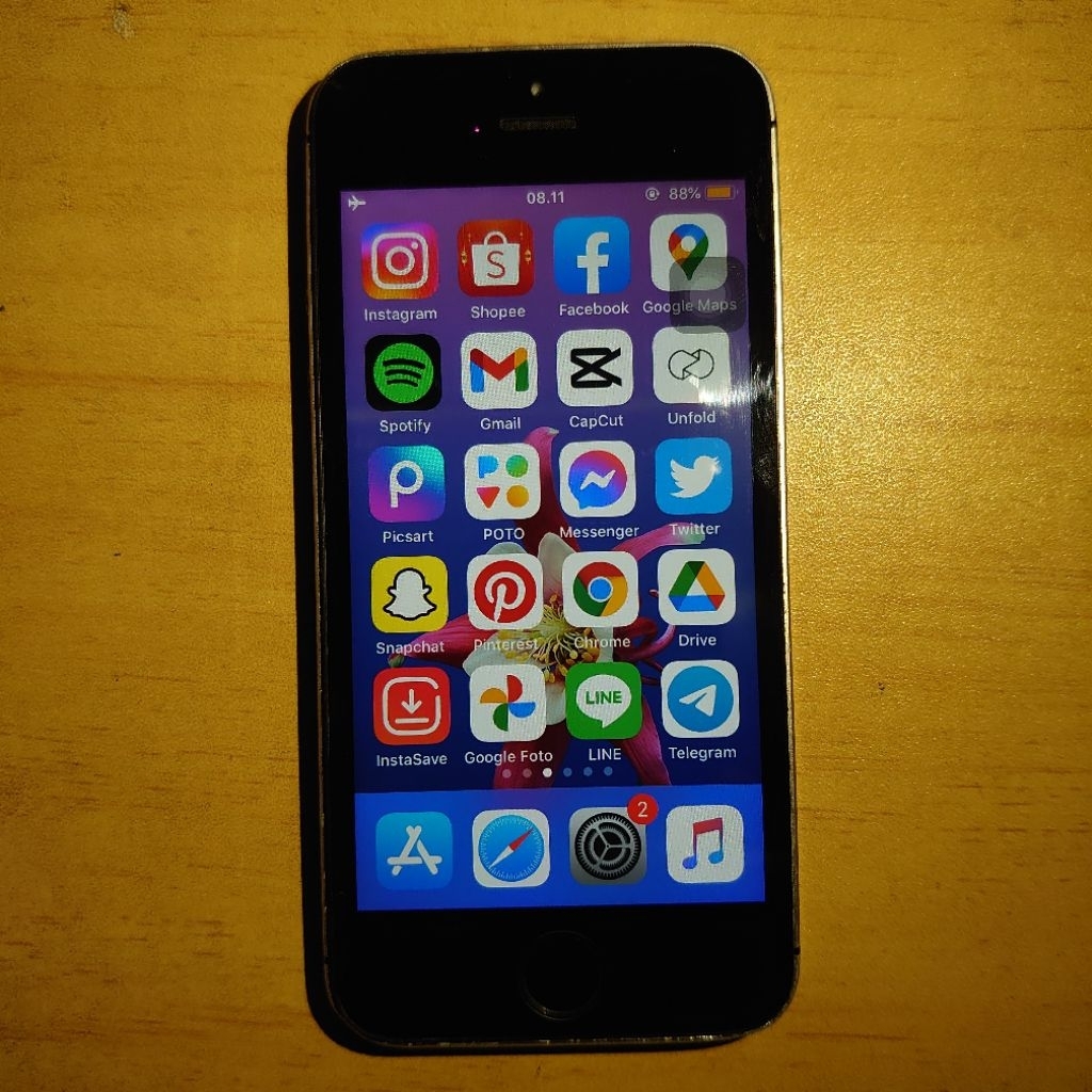 hp iph5s 64gb black, minus kamera,wifi only 7b