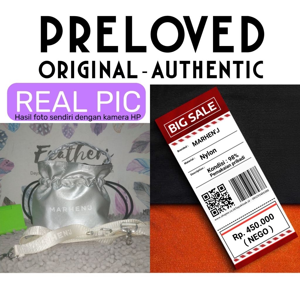 ( Preloved ) Tas fashion kosmetik organizer wanita ori MARHEN'J