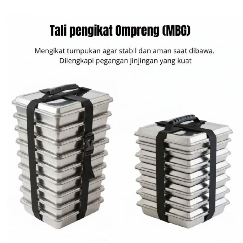 Tali omprengan MBG/Food Tray MBG kapasitas 5 ompreng