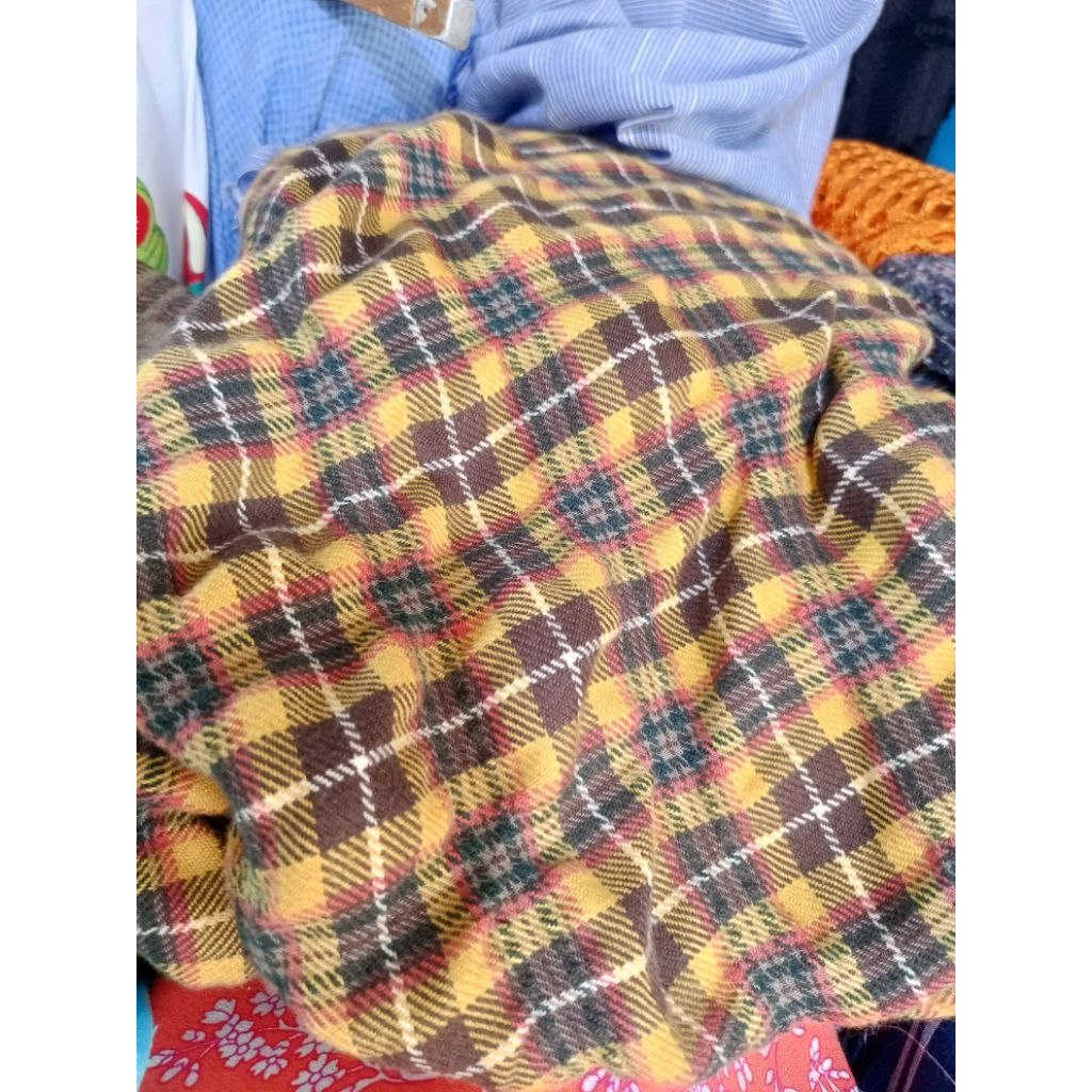 kain katun flanel boboho