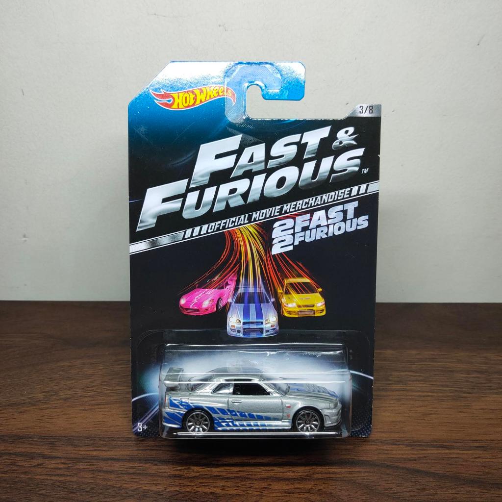 HotWheels Nissan Skyline R34 Fast And Furious Official OMM Wing Silver