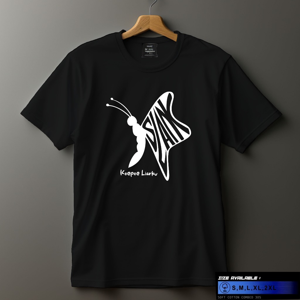 Kaos Slank Kupu Liarku Chrome 3d Metal Look Eksklusif - Kaos Slank Original Potlot - Kaos Distro Sla