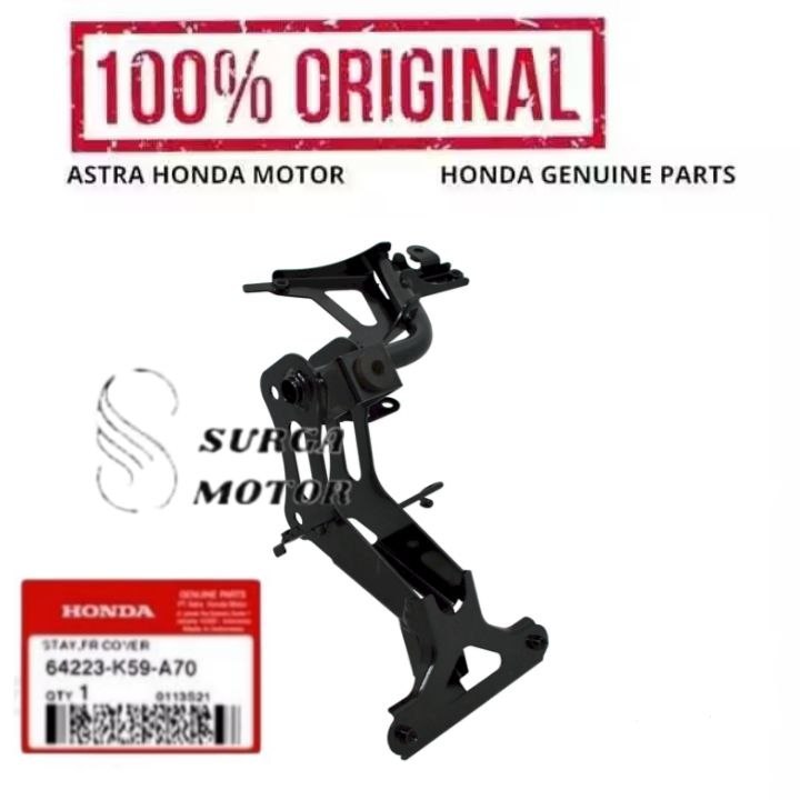 Dudukan Breket Bracket Cover Depan Motor  Vario 150 eSP K59J 64223K59A70 64223-K59-A70 Stay FR Cover