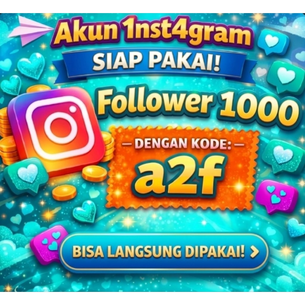 Akun Inst4gr4m Siap Pakai 1000 Followers | Cocok Jualan / Personal Branding