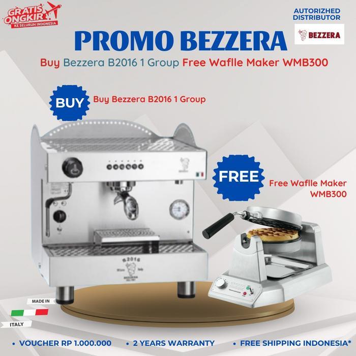 Mesin Kopi Bezzera B2016 1 Group/ Espresso Coffee Machine - FREE WAFFLE 300