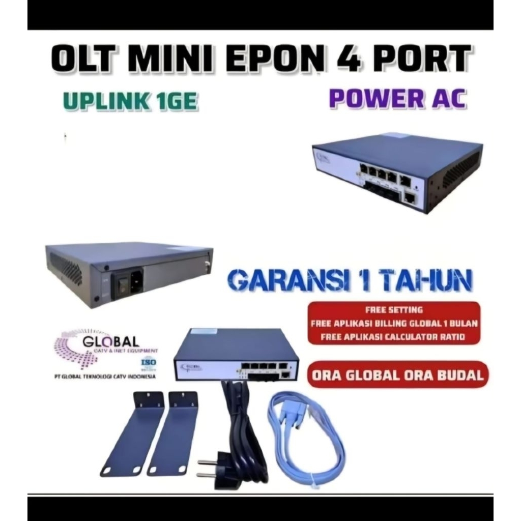 OLT MINI EPON 4 PORT POWER AC