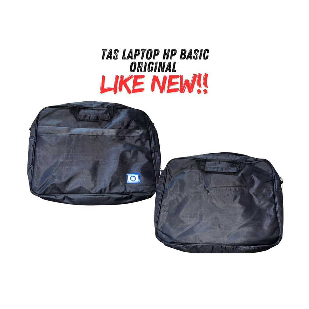 TasLaptop HPBasic Original LikeNew TasLaptopHP 14Inch 15Inch TasKerjaLaptop TasNotebook Hitam Mulus 