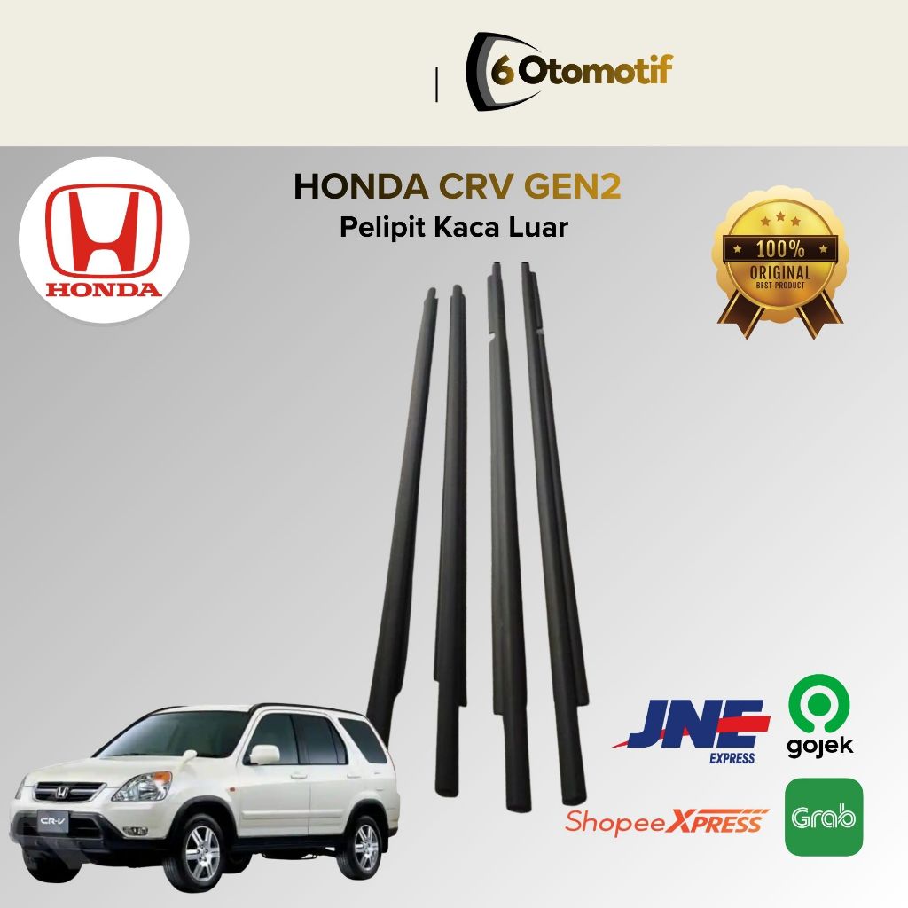 [COD] 1 Set Pelipit Karet Pintu Kaca Mobil Tahan Cuaca Luar Crv Gen 2 Original