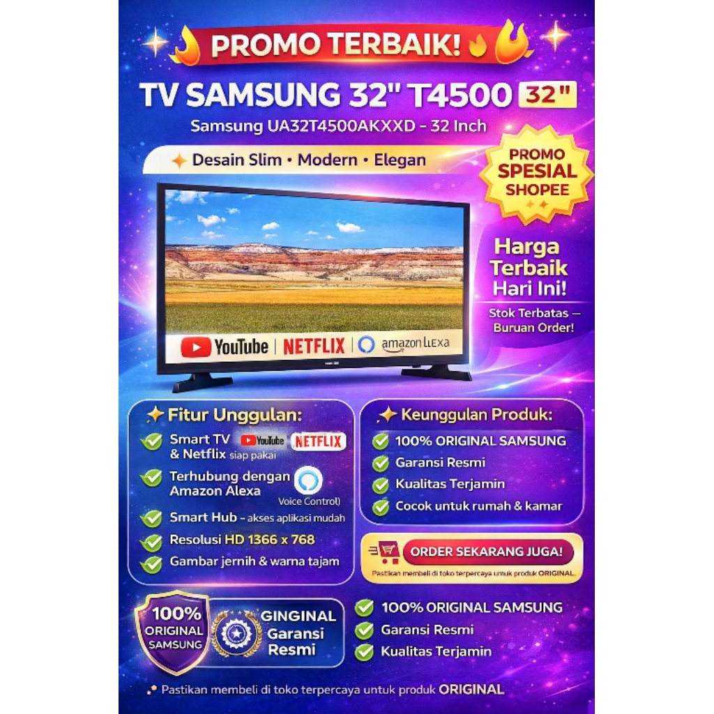 televisi SAMSUNG SMART 32T4500