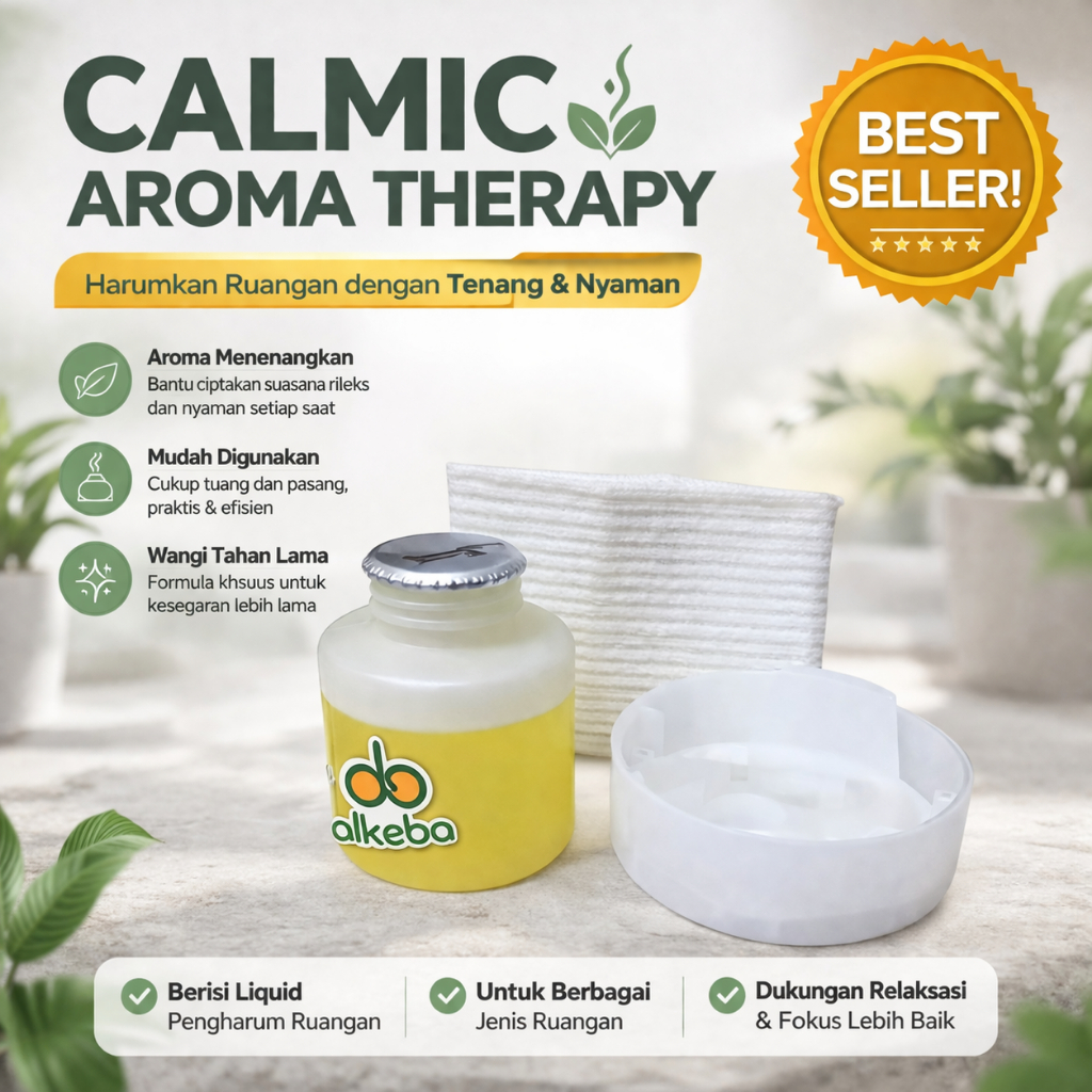 Refill Calmic Aroma Therapy Pengharum Ruangan Diffuser Air Freshener Original